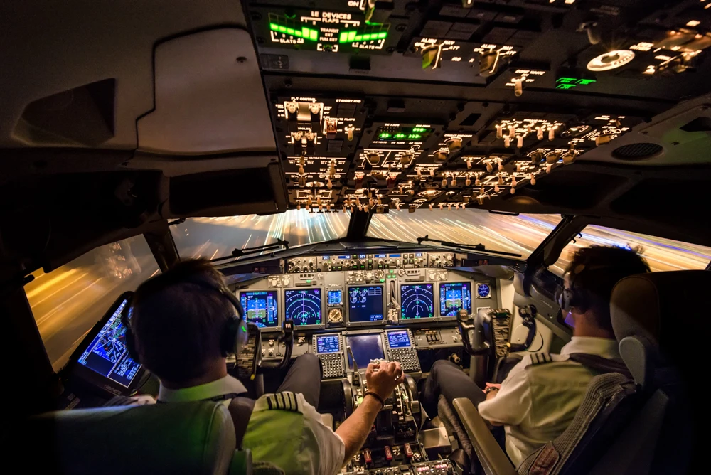 Nominee, Amateur, Open Theme. From a series taken from the cockpit of a massive cargo plane titled Life at the Flight Deck
