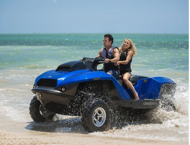 The Quadski XL converts from PWC to quad in about five seconds