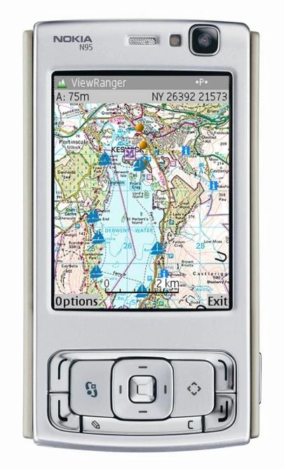 Viewranger on a Nokia N95
