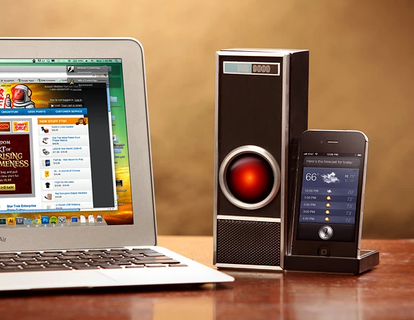 The IRIS 9000 provides voice control of Siri at a distance