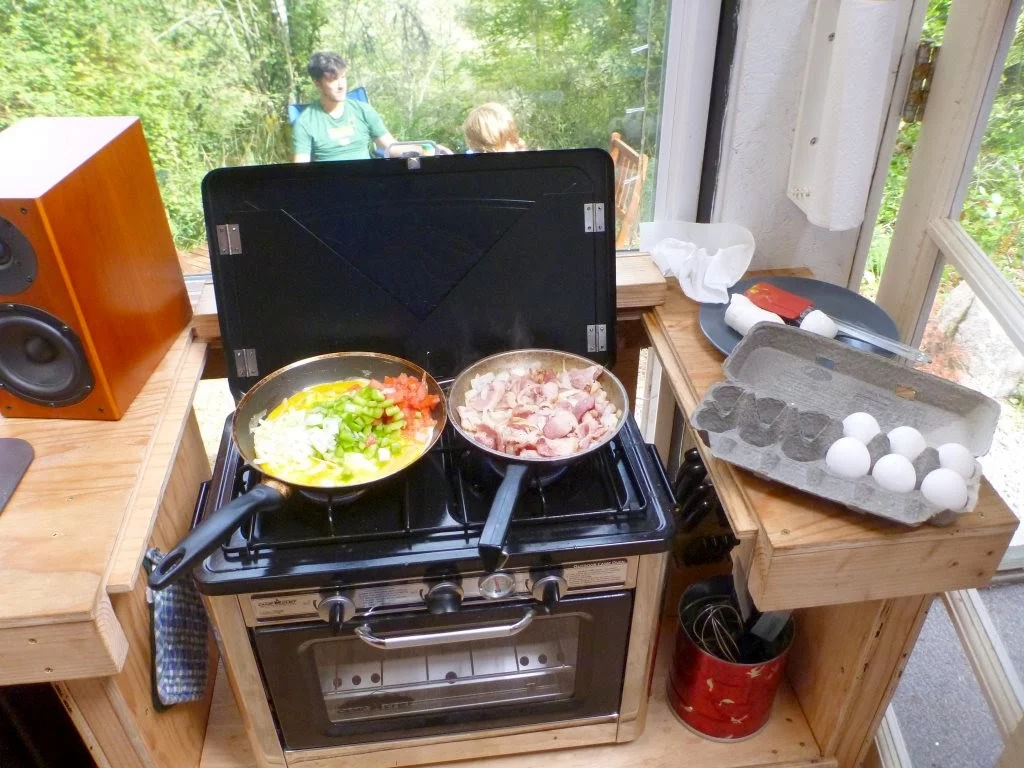 The cooker and food preparation area (Photo: Scott Brooks/Brendan McGarry Photography)