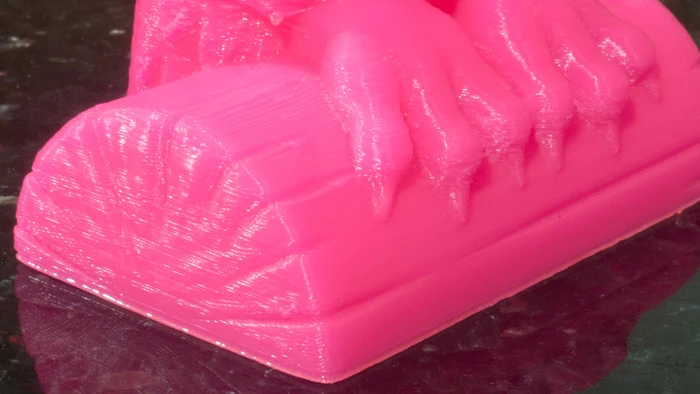 An owl feet closeup sample print at 60mm/s / 0.1mm layer height in Fandango PLA