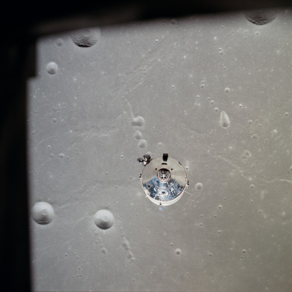 Columbia over the Moon