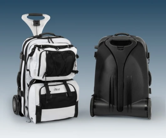 The Live Luggage 2012 - multifunctional luggage range with powered wheels and anti-gravity handle system