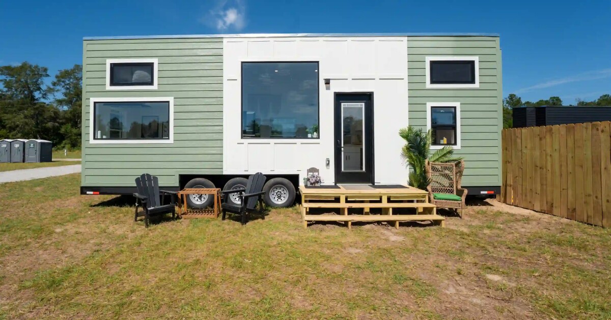 Family friendly tiny house has three bedrooms