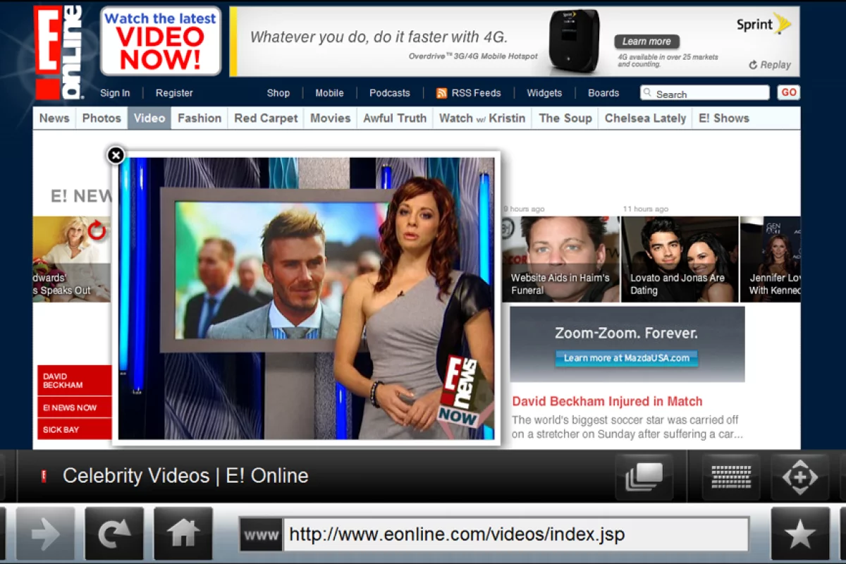 The reduced clutter Kylo browser interface
