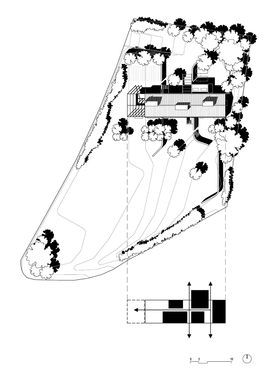 Architectural drawing of the MMMMMS House (Image: Anna & Eugeni Bach)