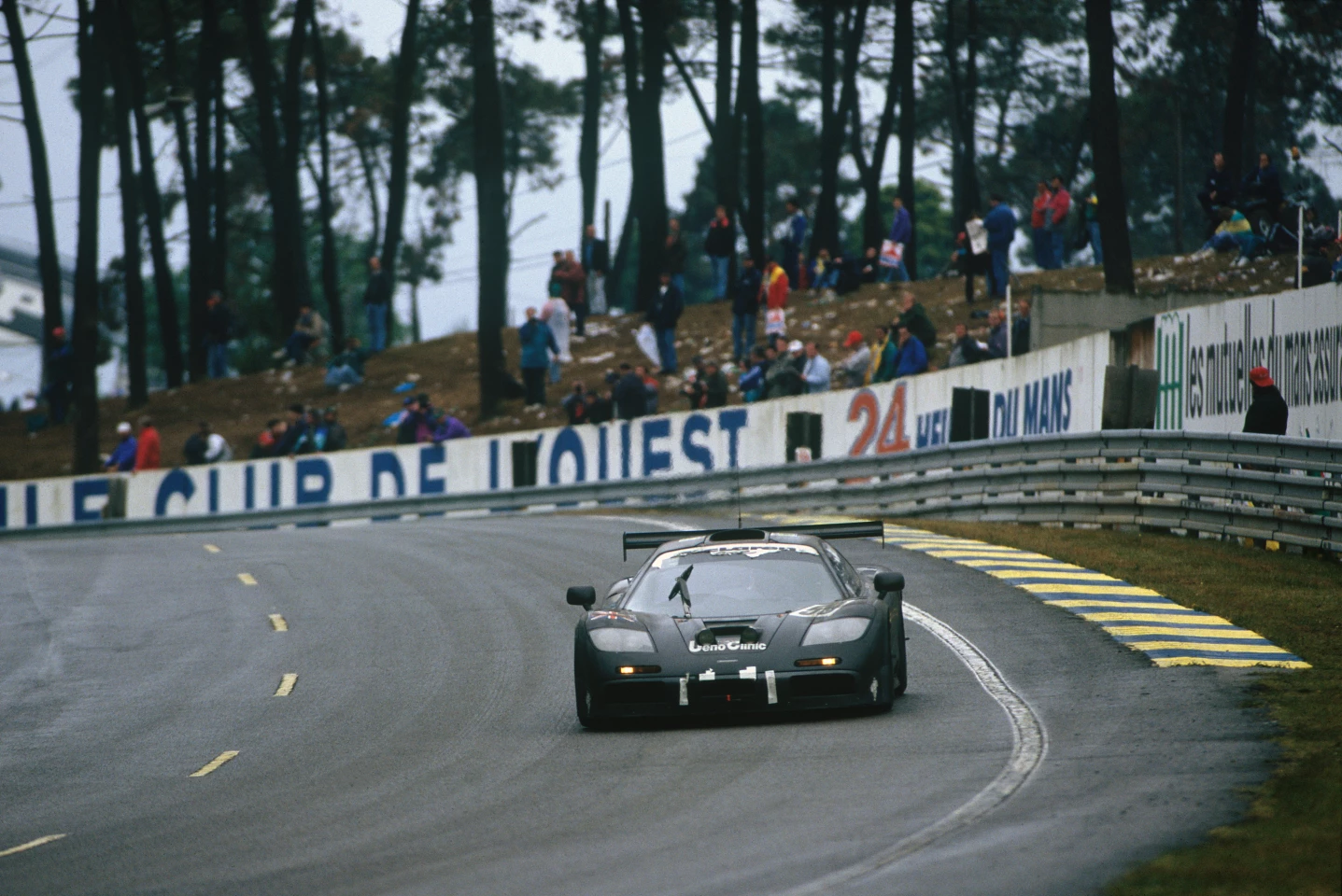 The Kokusai Kaihatsu UK Racing car on its way to winning the 1995 24 Hours of Le Mans. The car was the centerpiece of a central display at the 2020 Concours of Elegance, honoring the McLaren F1 GTR car that claimed one of the most comprehensive motor sport victories of all time, taking four of the top five places overall and the top four GT1 places.