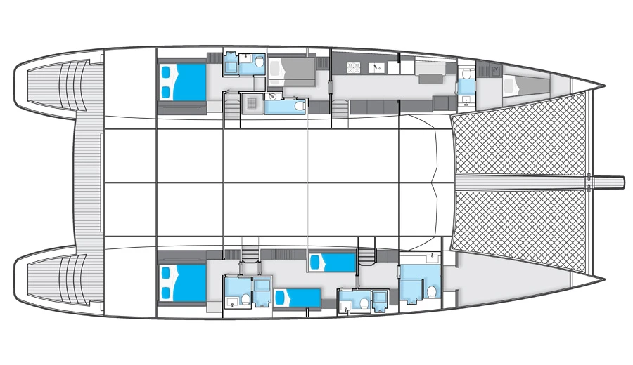 The Sunreef 80 cockpit layout