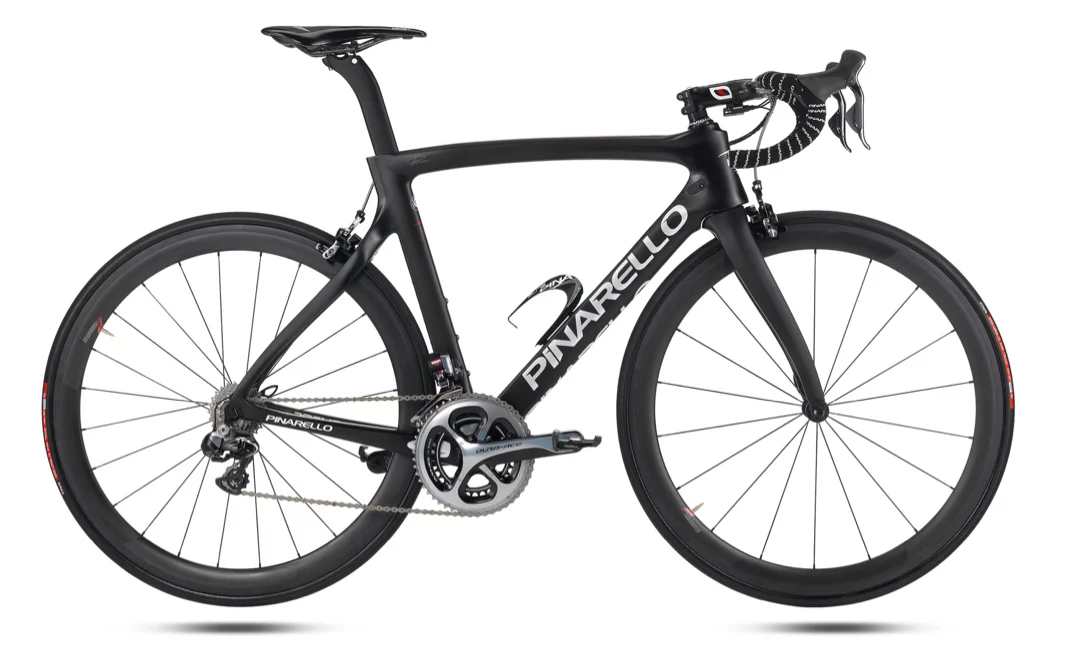 The F8 (pictured) is based on Pinarello's current top-of-the-line model, the Dogma 65.1