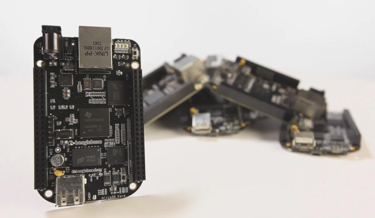 The BeagleBone Black open-source Linux computer