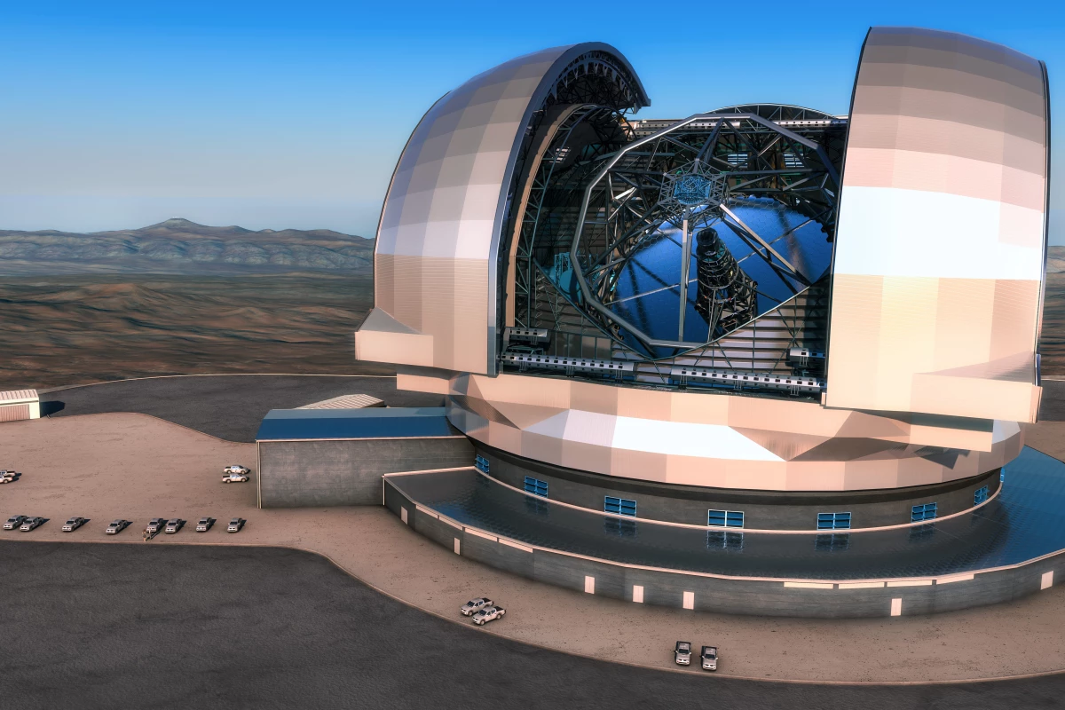An artist's impression of the E-ELT (ESO/L. Calçada)
