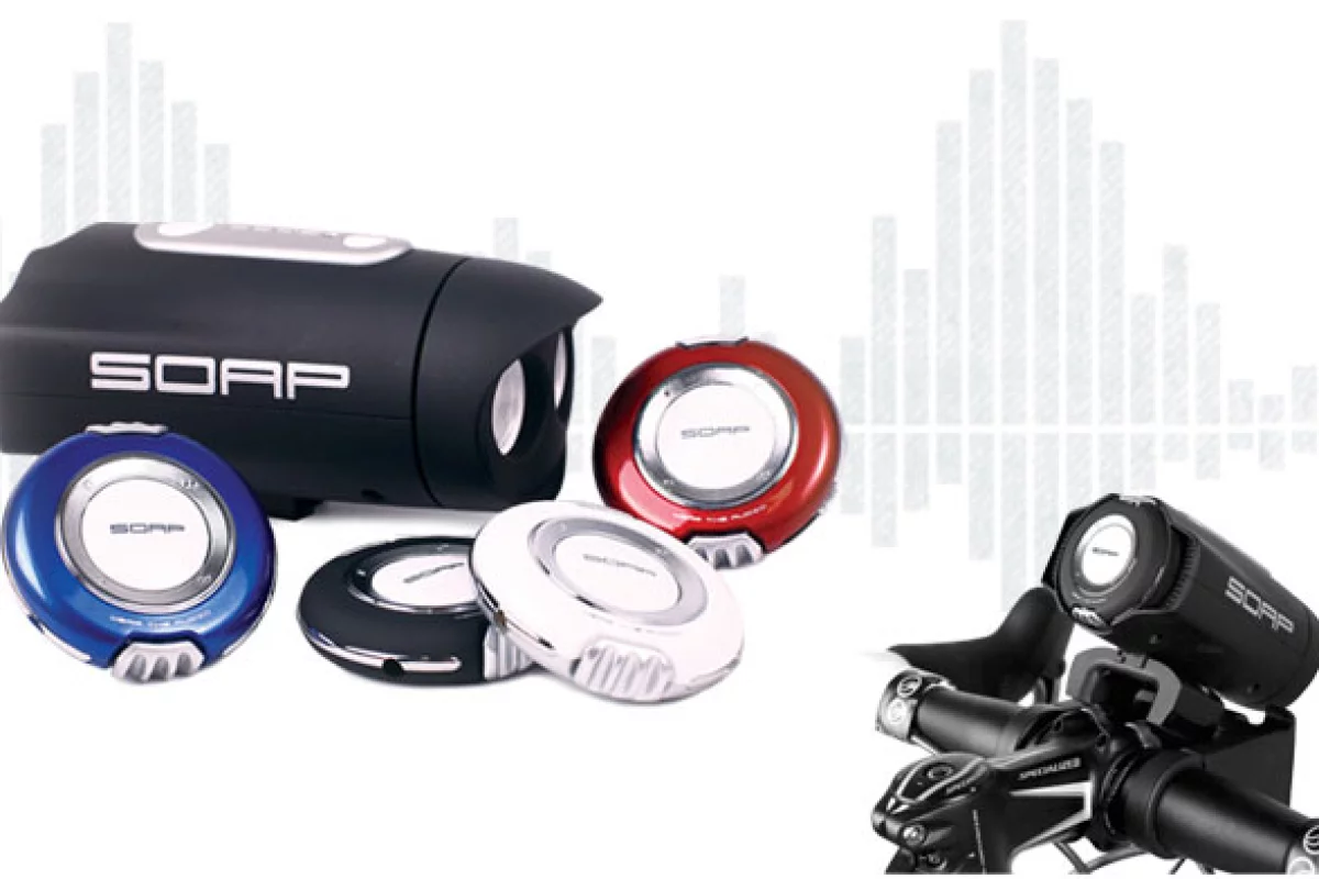 The Soap MP3 player and Sports Bike Audio unit are great accessories for cyclists