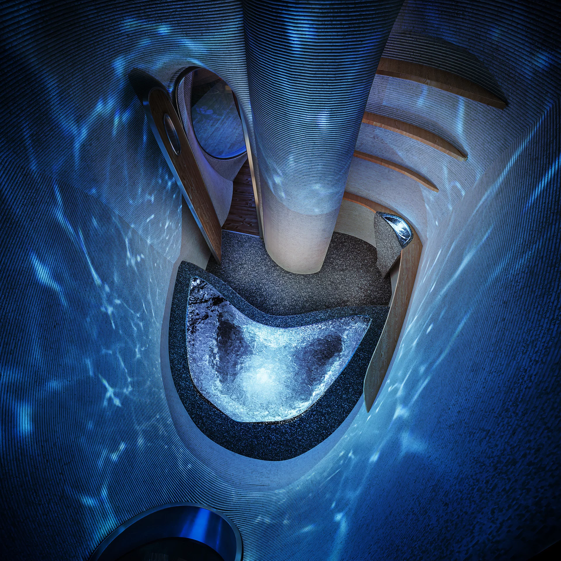 Lighting is everything; the bathroom looks pretty enchanting here