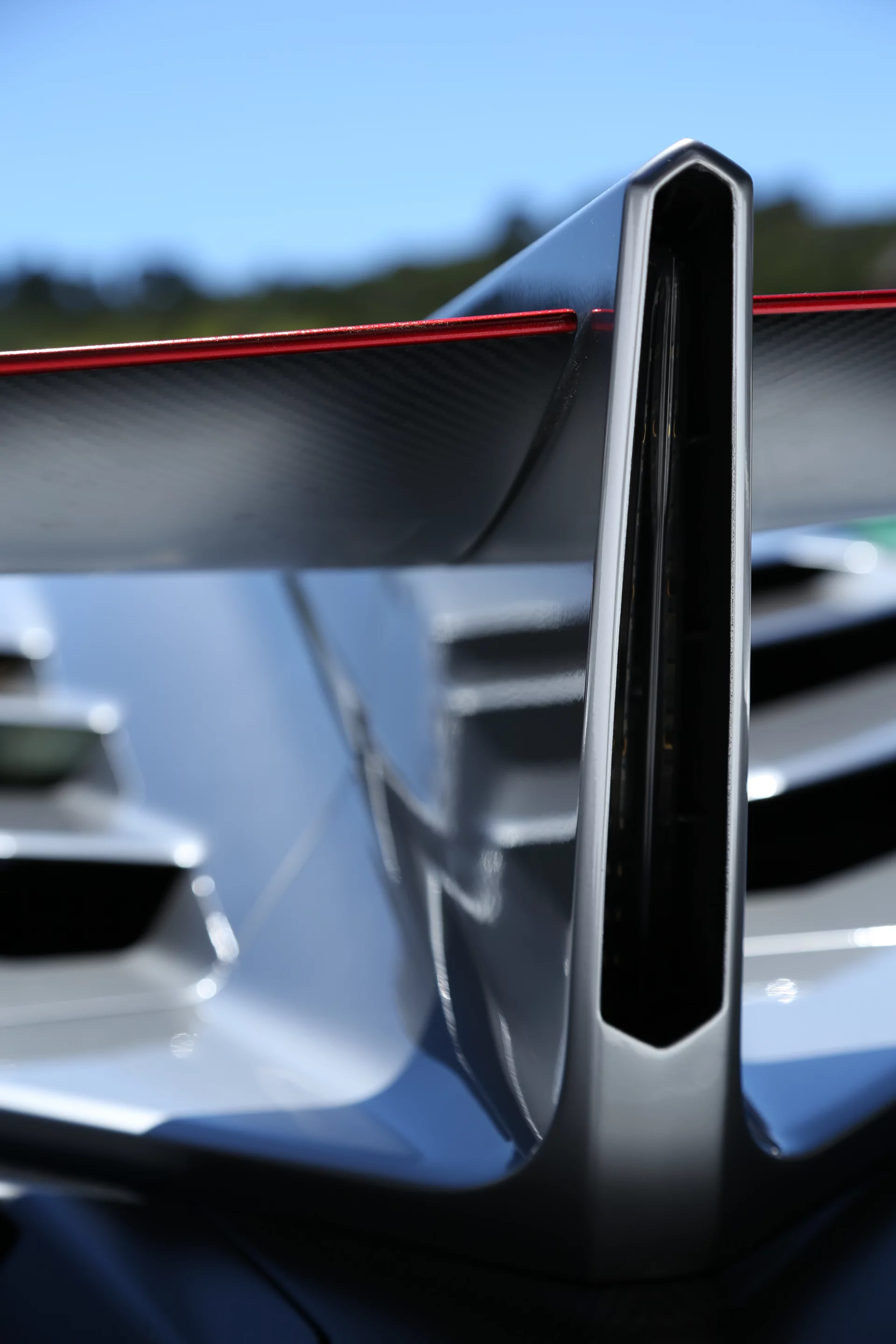 Veneno's tail/spoiler combination looks stolen straight from an experimental aircraft (Photo: Angus MacKenzie/Gizmag.com)