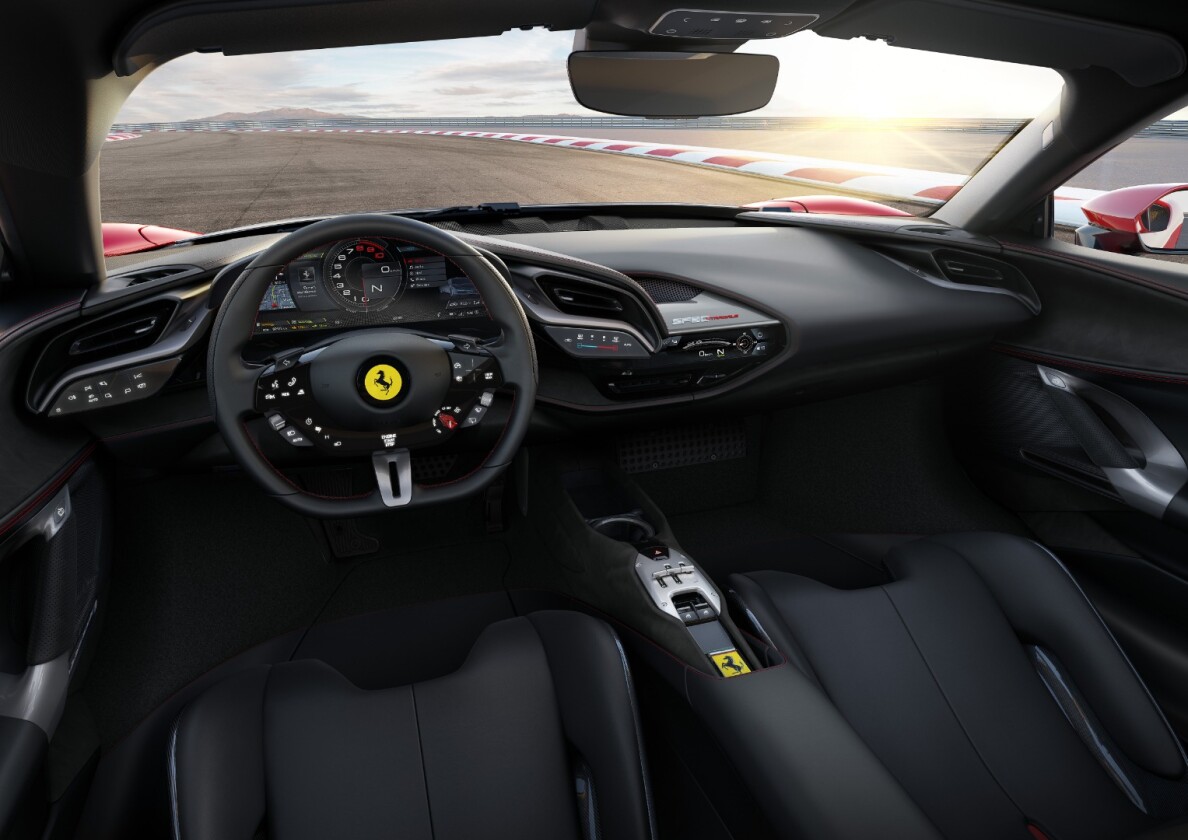 16-inch screen for a dash, and a steering wheel you'll need 12 thumbs to operate