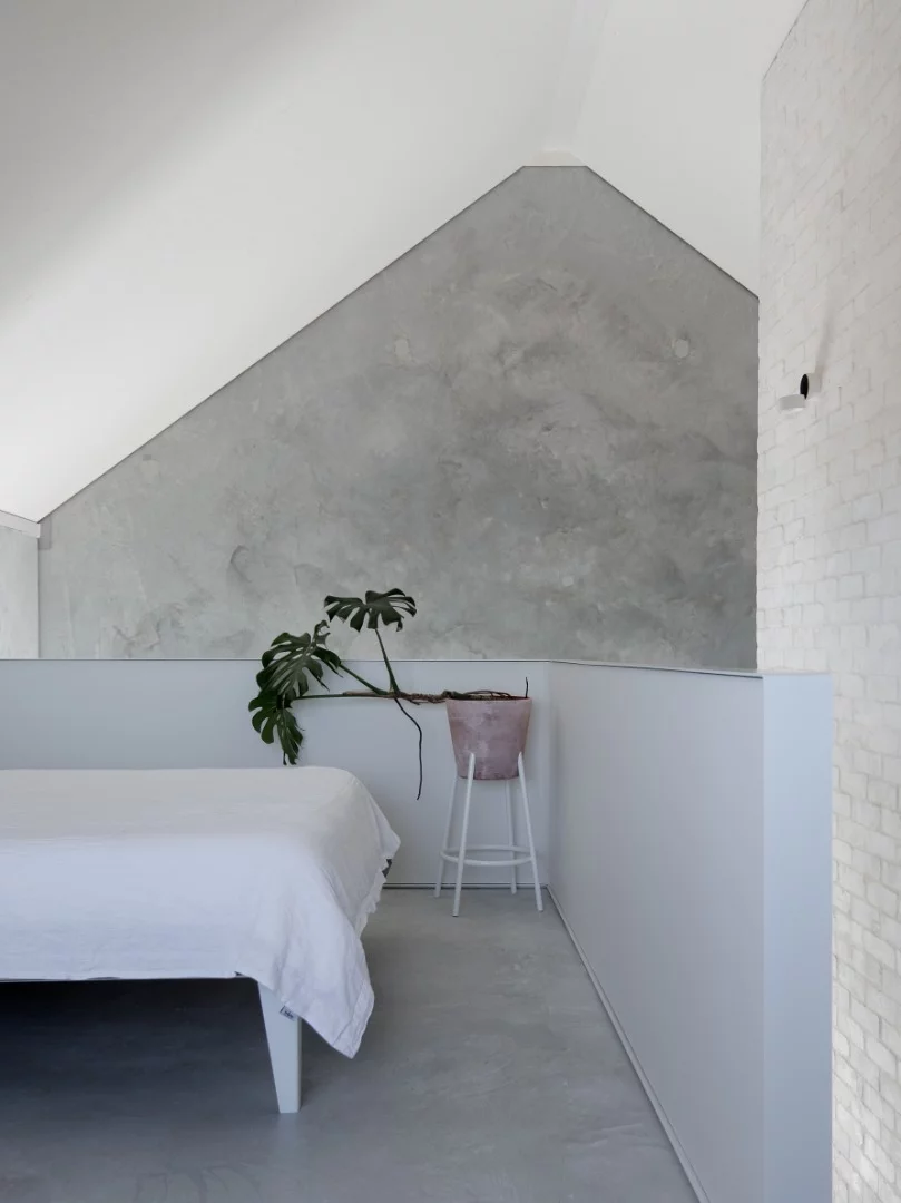 The home features an elevated matser bedroom