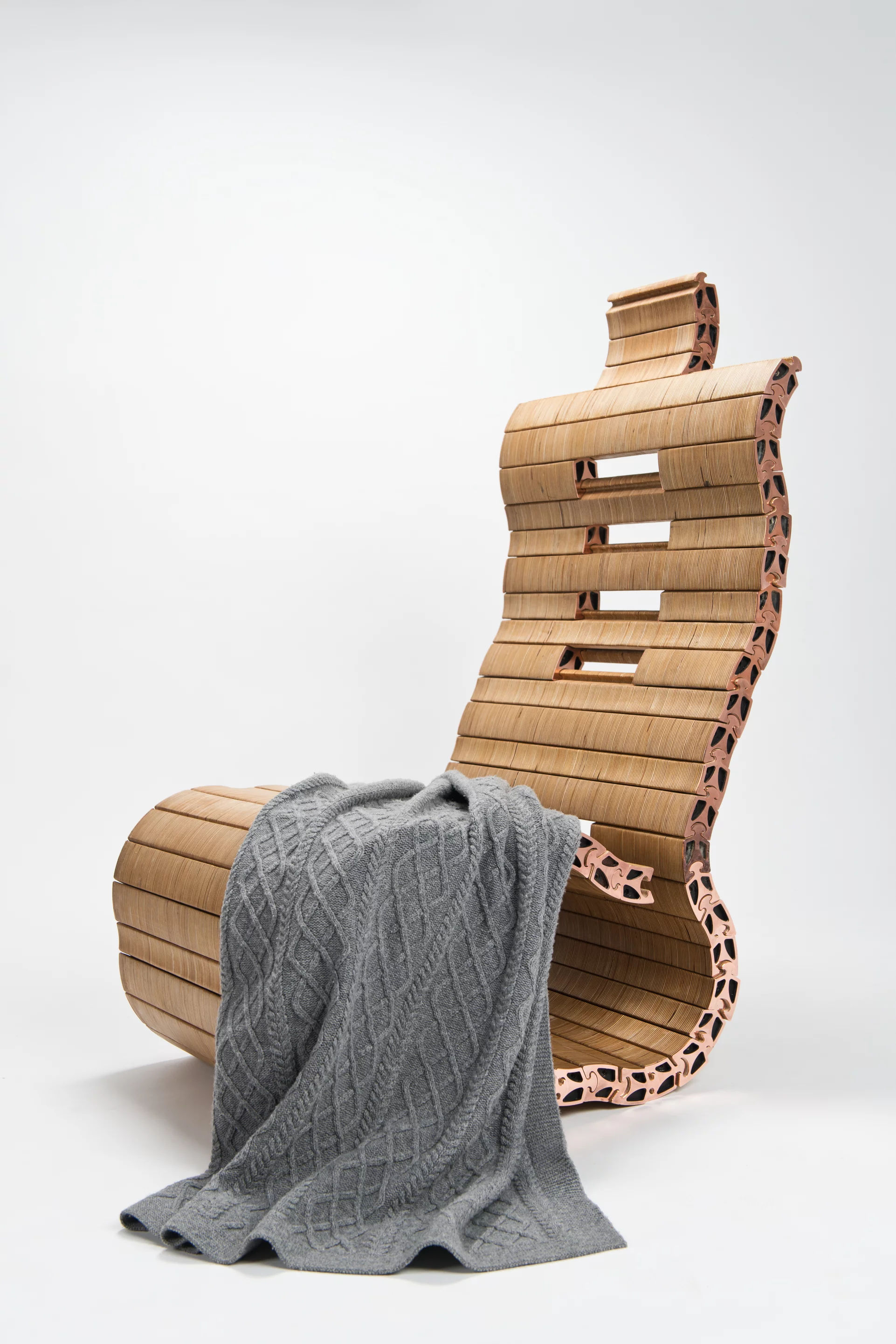 Each piece is curved, but you can still form straight lines