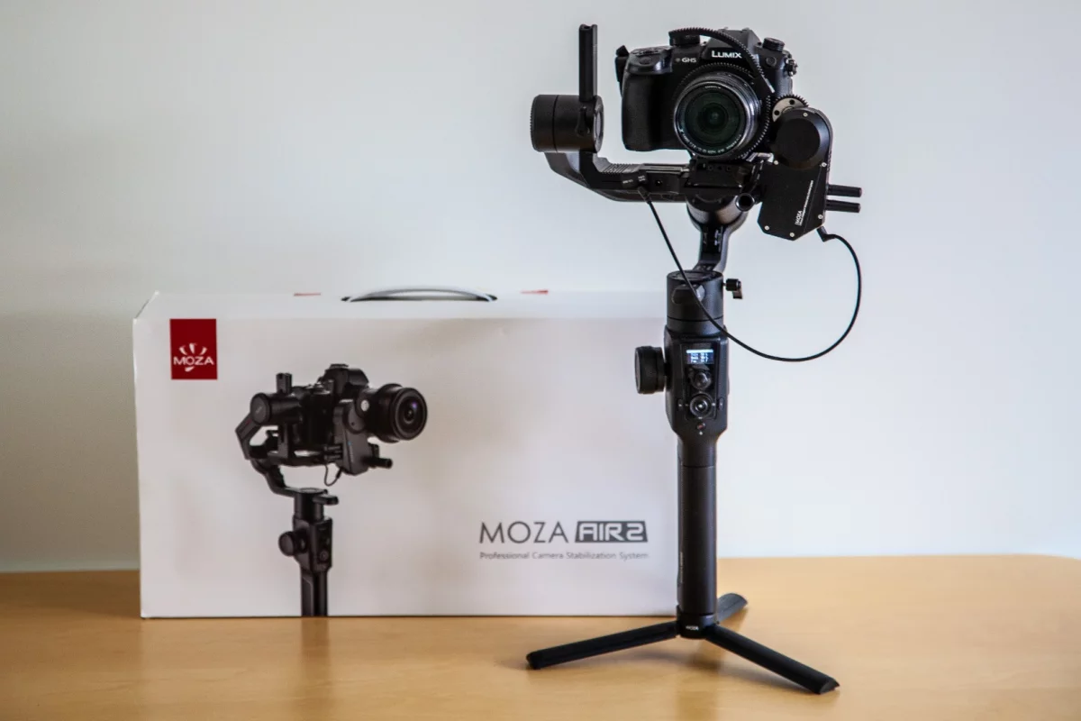 Moza's Air 2 steps things up a level with new features like a quick-release plate, focus controller and a tilted roll arm that lets you see the rear screen on your camera without tilting it out
