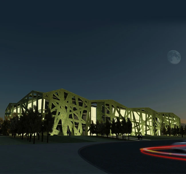 StudioDosi's design is wraped in a layer of climbing vegetation