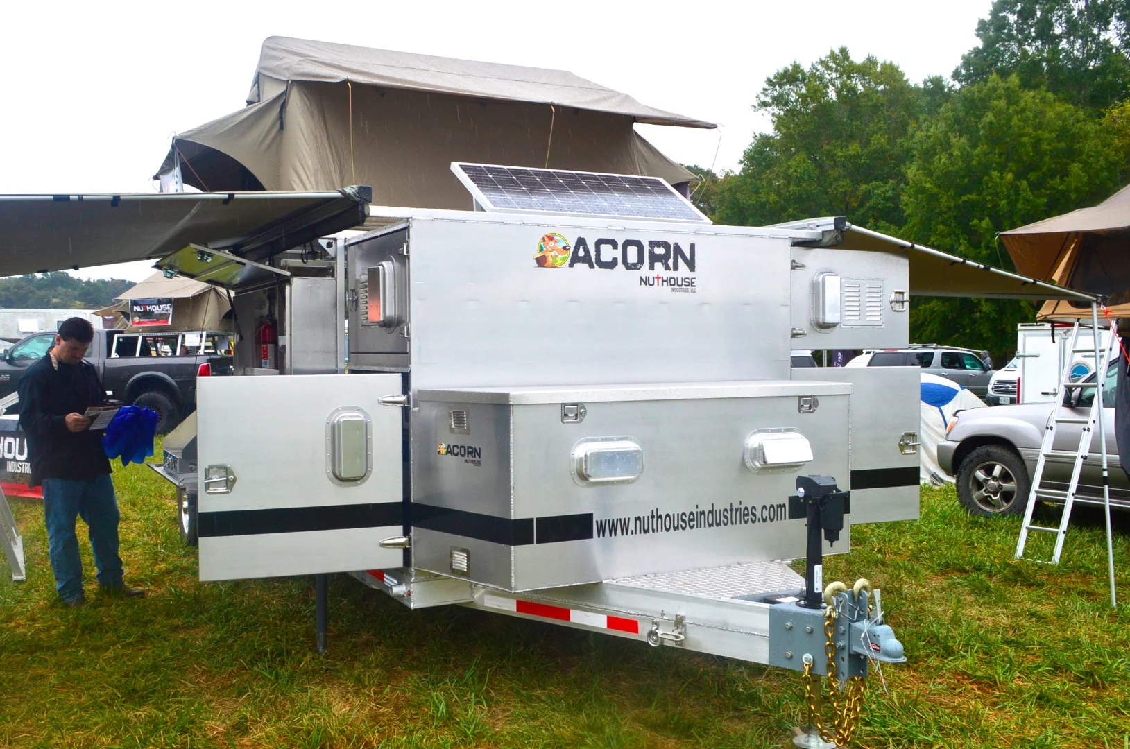 This Nuthouse Acorn show model, with its various options, was discounted at Overland Expo, but the original MSRP was listed as $36,975