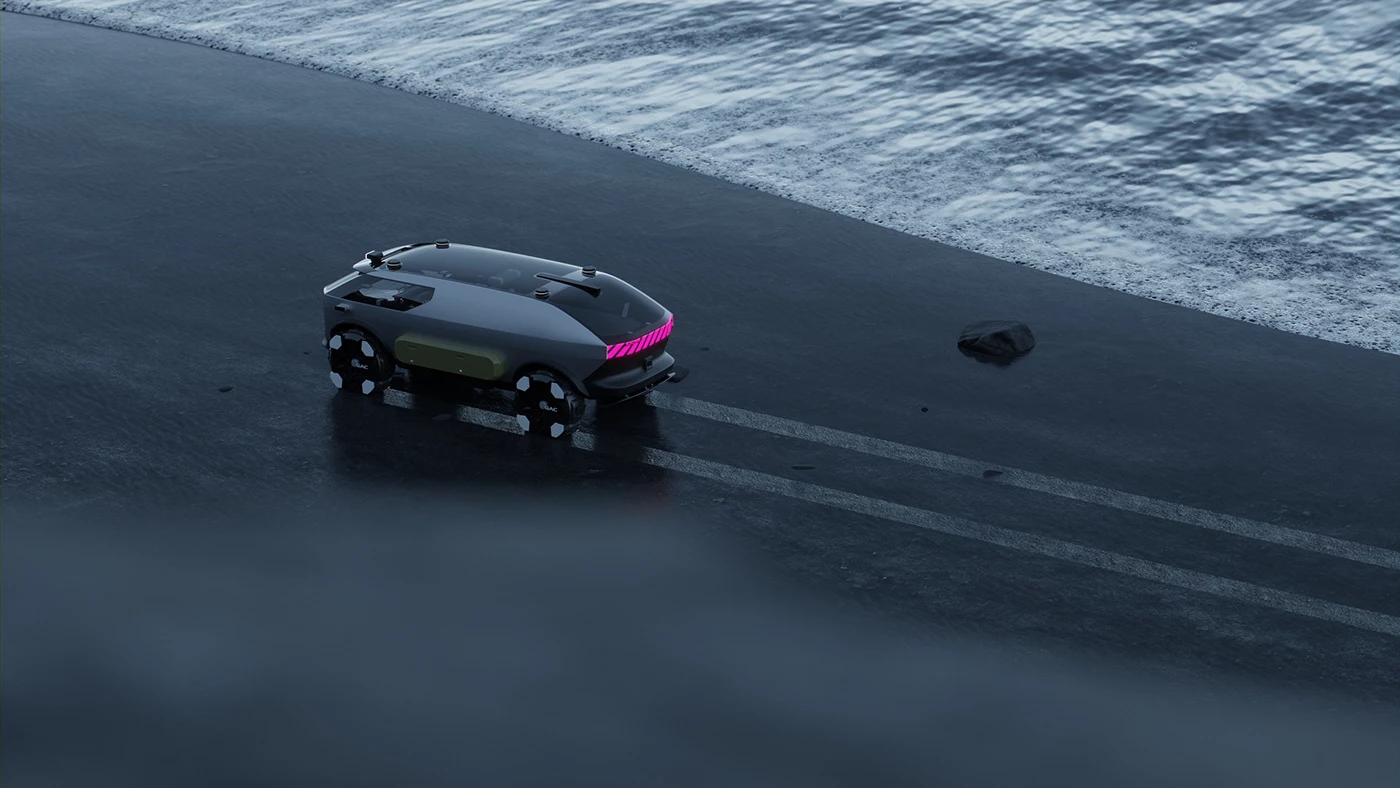 Occupants can kick back and enjoy the view of the stars while the Vanlife shuttles them to their destination