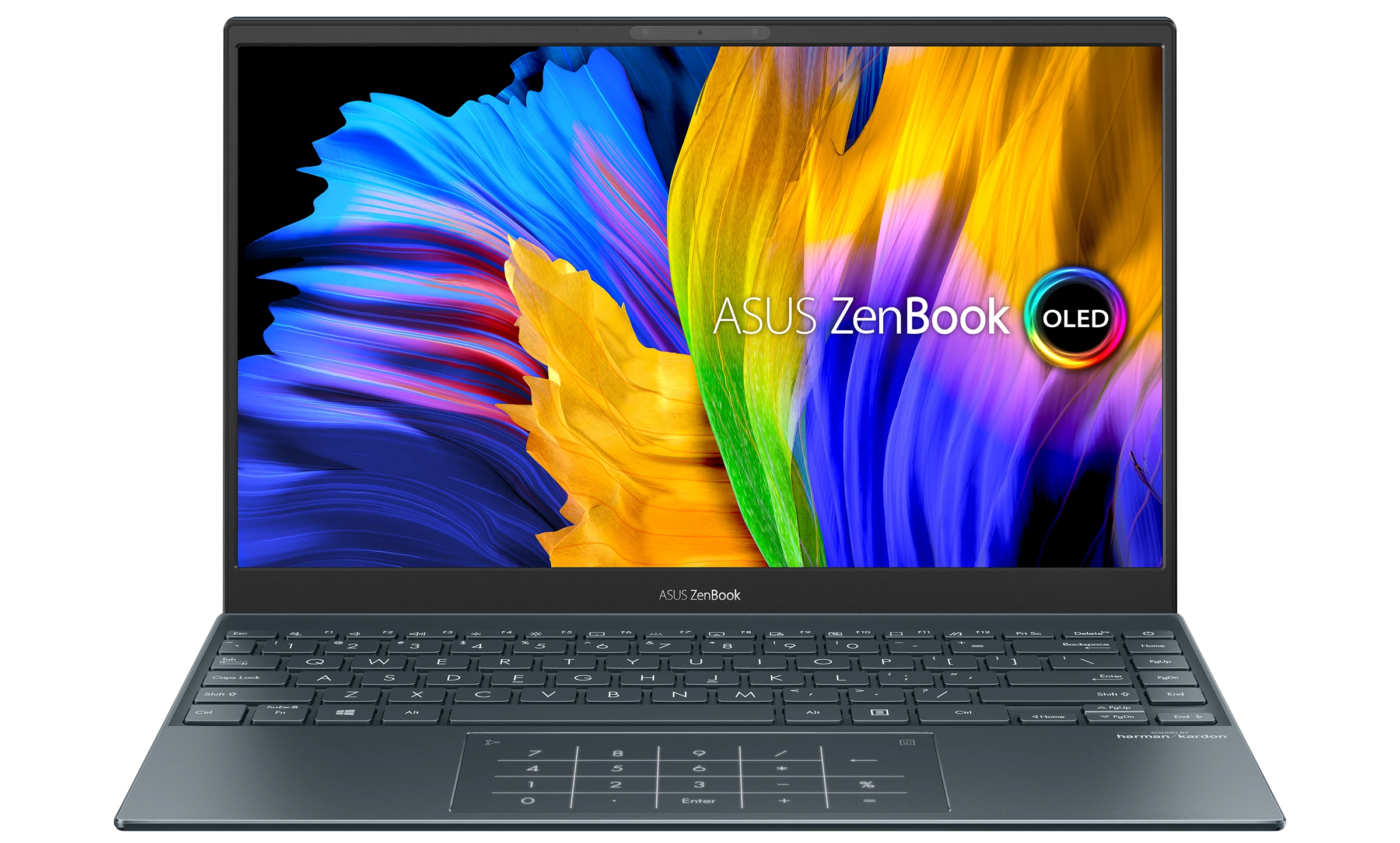 The 13.3-inch OLED display supports 100 percent of the DCI-P3 color gamut for cinema-quality visuals