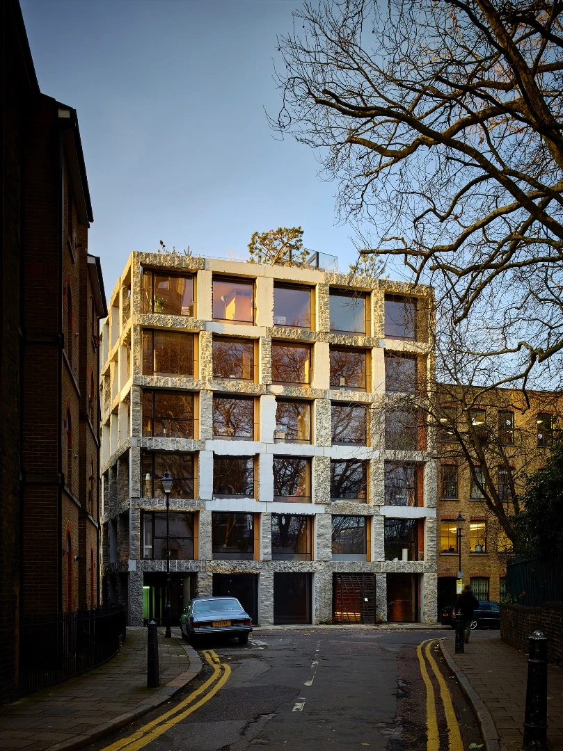 15 Clerkenwell Close, by Groupwork, is a beautifully realized seven-story building in London that serves as the architects' own home and workplace