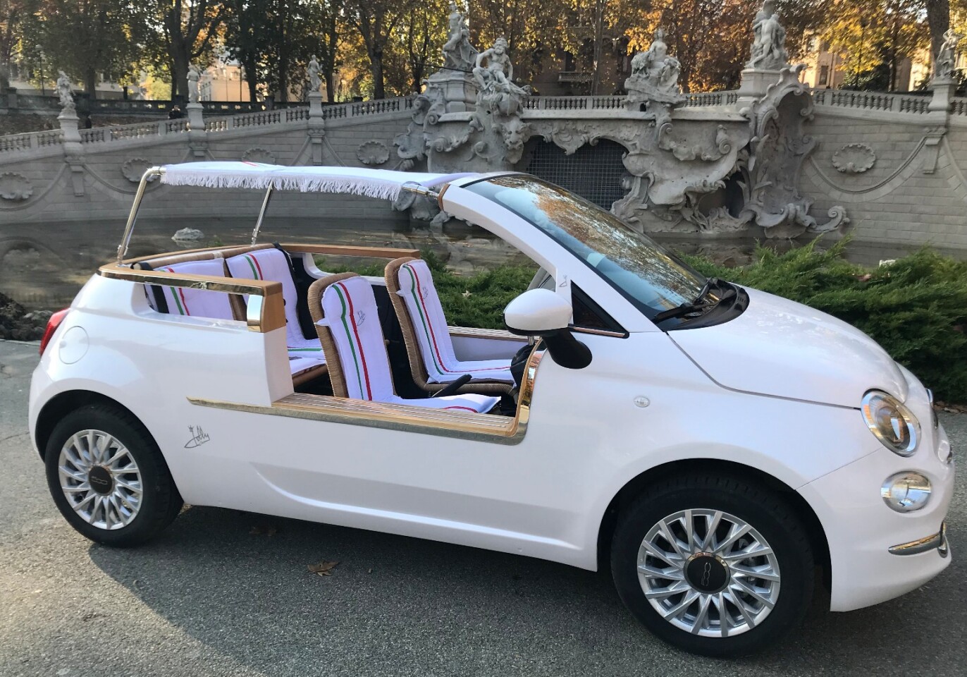 An evocation of the 1950s beach car which became the plaything of the rich and famous, and although based on an original Fiat 500, regularly sells for $100,000. Last year we noted a 1958 Fiat 600 Jolly by Ghia that sold for $102,759 (€89,940) in Artcurial's Monaco sale, and the record for a Jolly at auction is held by Gooding & Co which sold a 1960 Fiat Jolly for $170,500 in Scottsdale in 2015. So popular is the Jolly concept that an Italian specialist is now turning out limited editions of these cars based on the fabulous new Fiat 500, and it should be noted that the price fetched by this car ($56,330 - €46,000) is approximately four times a standard 500 price. Whatever it is about the Jolly configuration, it attracted the rich and famous with owners including President Lyndon B. Johnson, Mae West, Aristotle Onassis, Yul Brynner, John Wayne, Grace Kelly, Henry Ford II, Mary Pickford, Gianni Agnelli, and James Inglis.