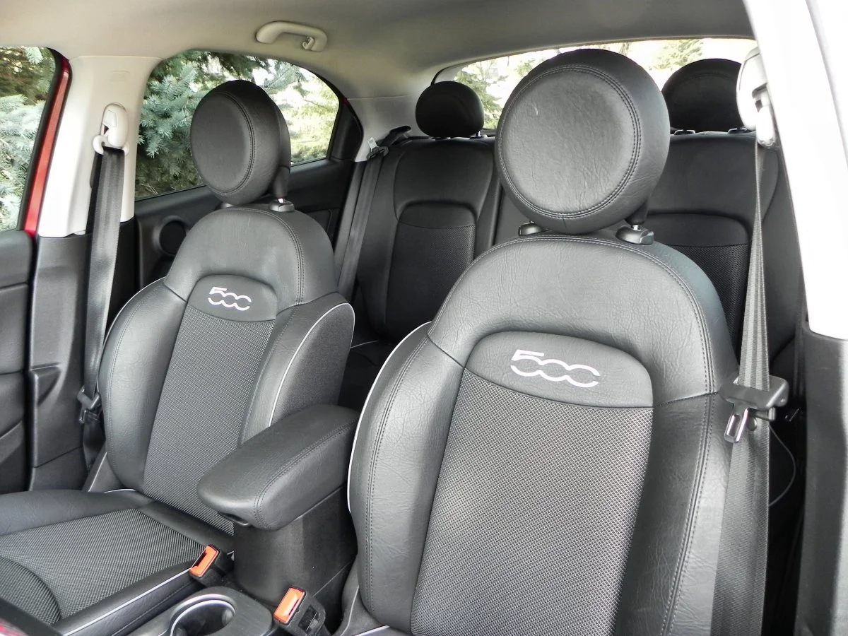 The Fiat 500X’s interior features a lot of soft-touch materials and very well-mannered seating