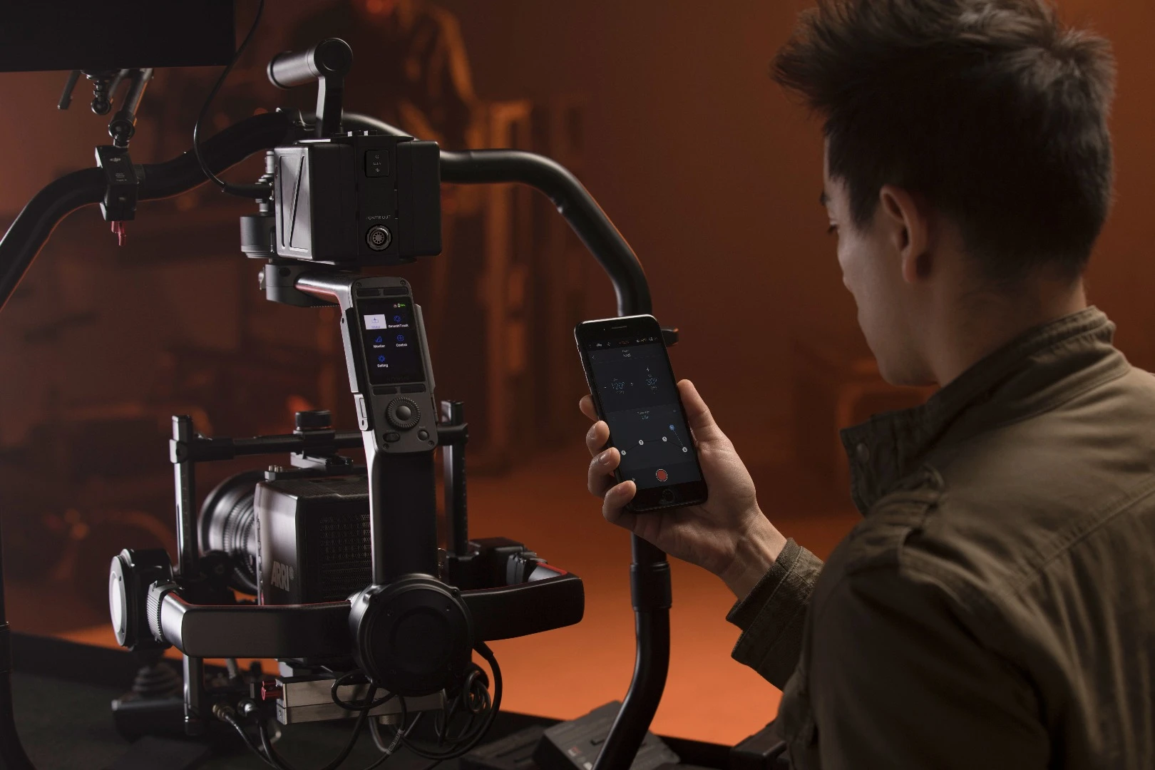 DJI Ronin 2: smartphone app for settings changes