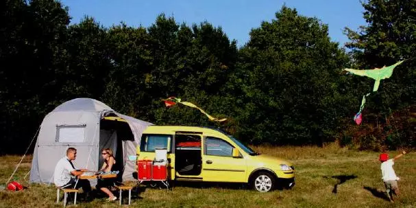 The Yatoo concept turns the average car into a camper