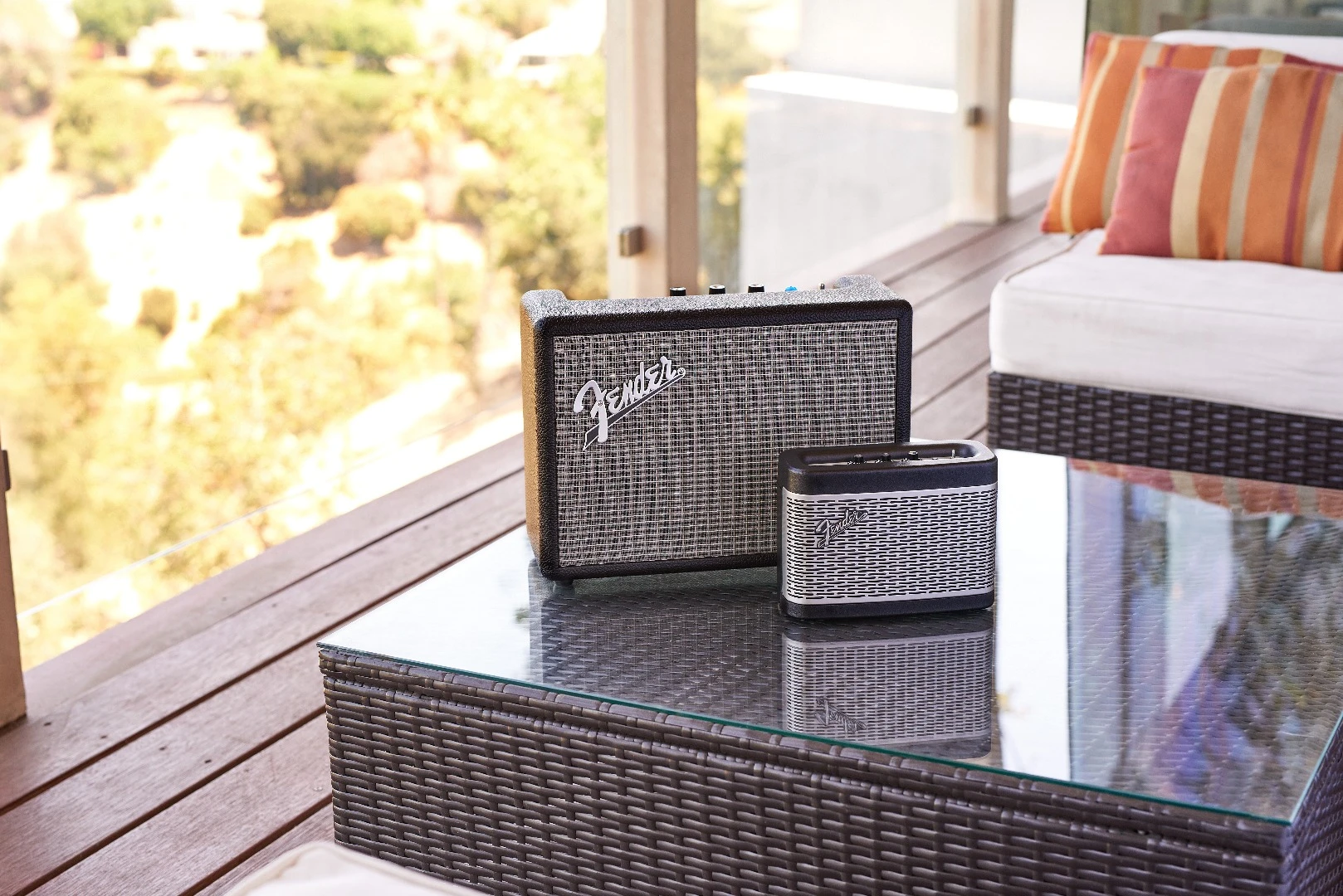 Both of Fender's debut Bluetooth speakers pair to devices within a range of 33 ft (10 m)