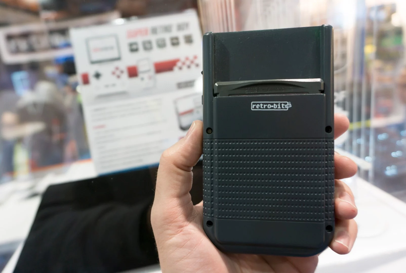 The single cartridge slot supports original Game Boy, Game Boy Advance and Game Boy Color titles