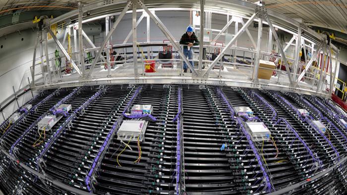 Less than one percent of the NOvA neutrino detector (Photo: Fermilab)