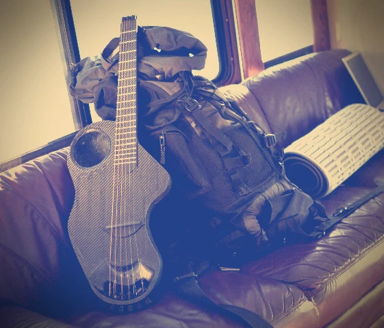 The lightweight, durable and weather- and water-resistant Alpaca Adventure Guitar