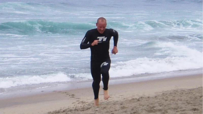 The De Soto T1 Wetsuit in action