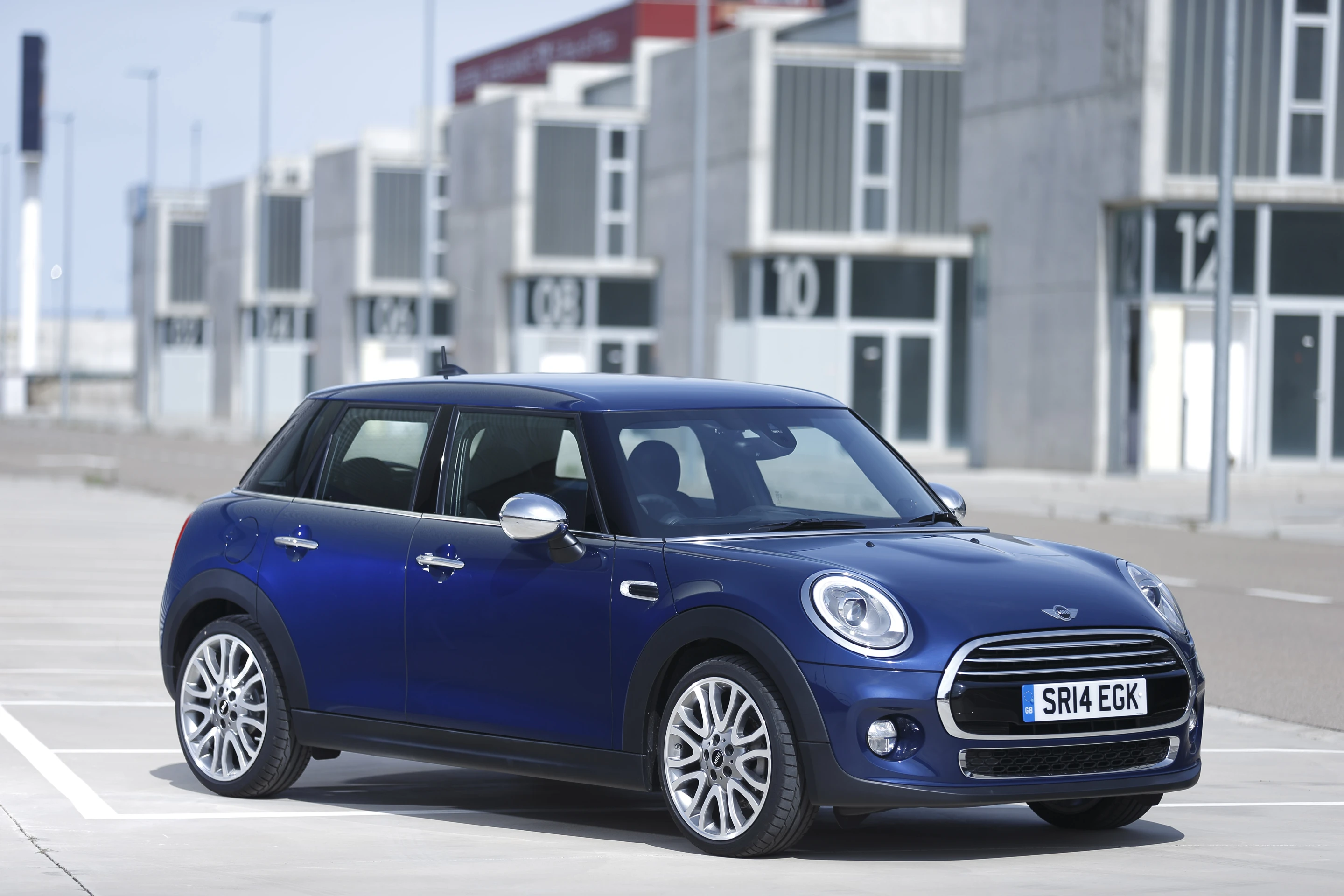 The 5-door Mini Cooper D oblique view