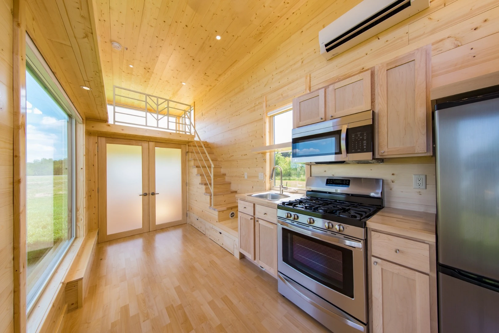 The One XL's kitchenette
