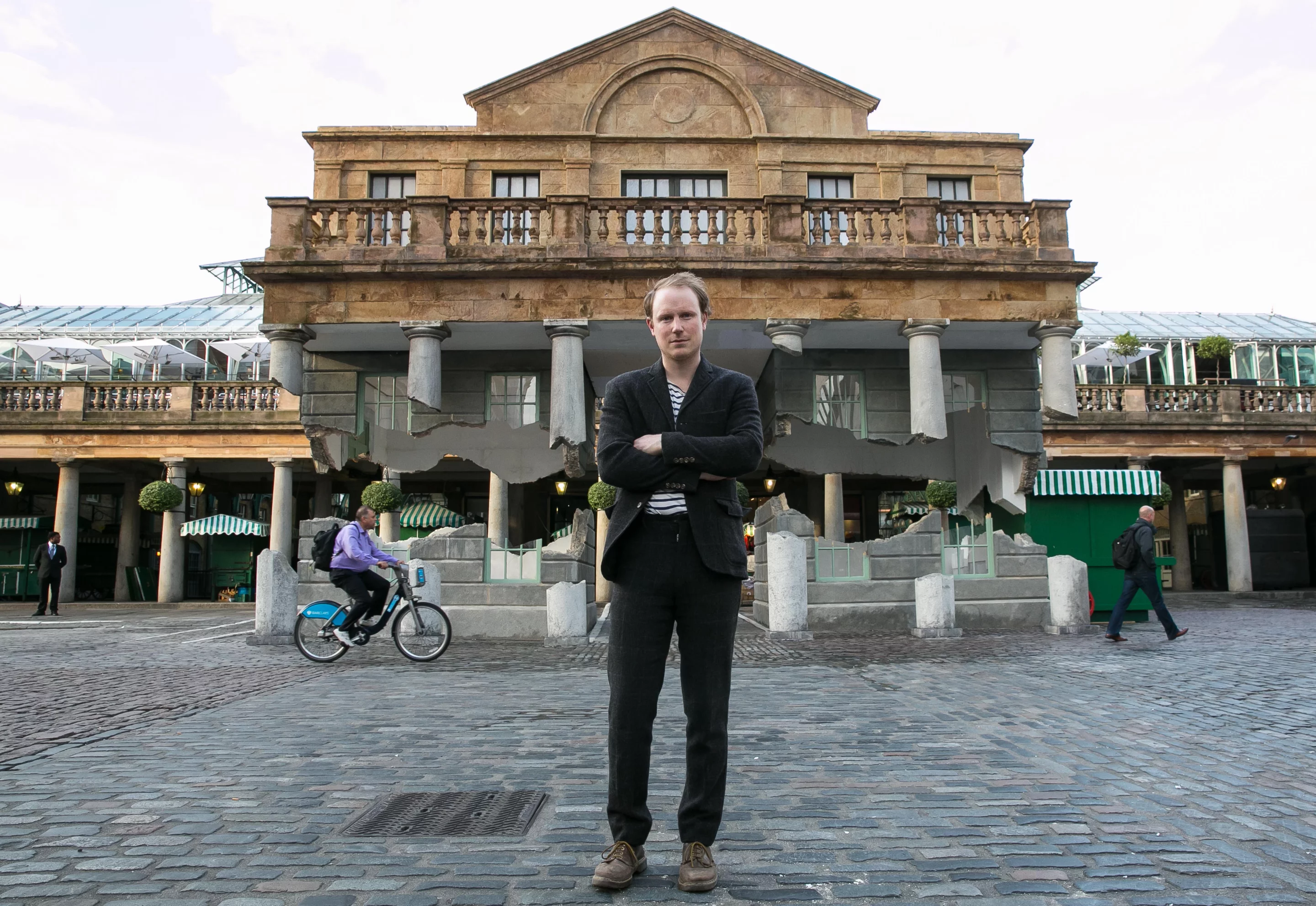 CNC-carved expanded polystyrene was used to create the building (Photo: Jeff Moore)
