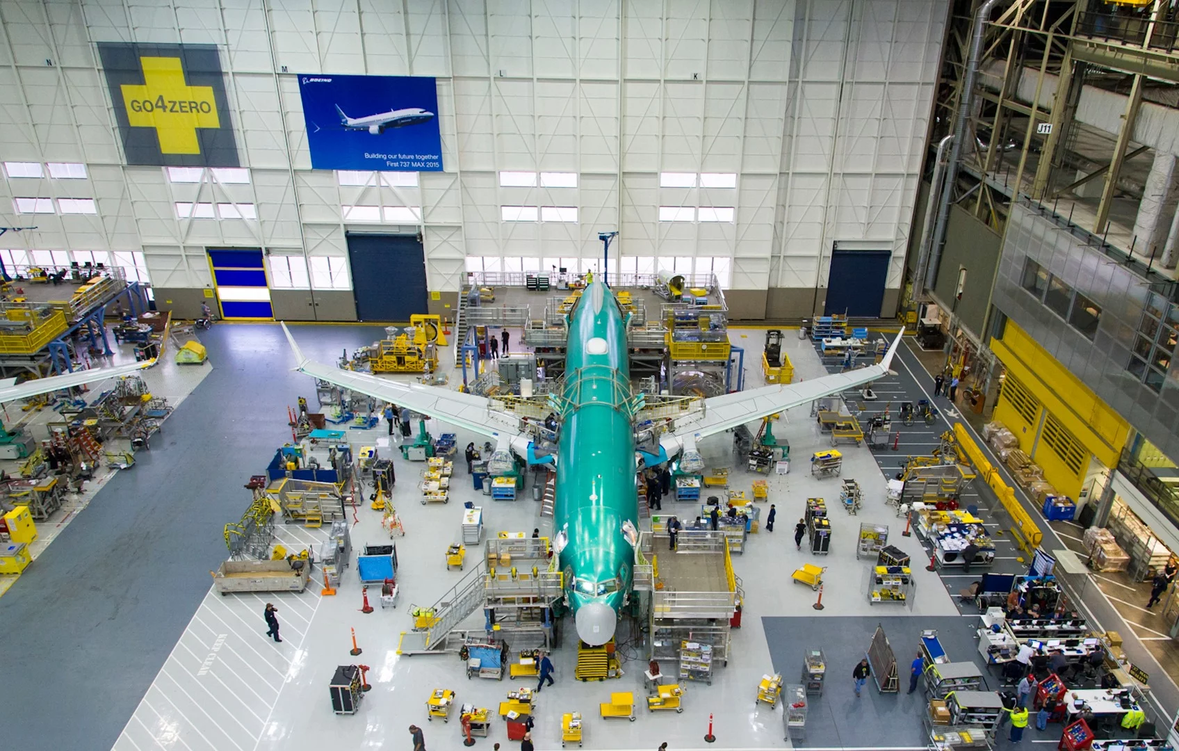 The 737 MAX team remains on track to roll out the first completed 737 MAX by the end of the year and fly it in early 2016