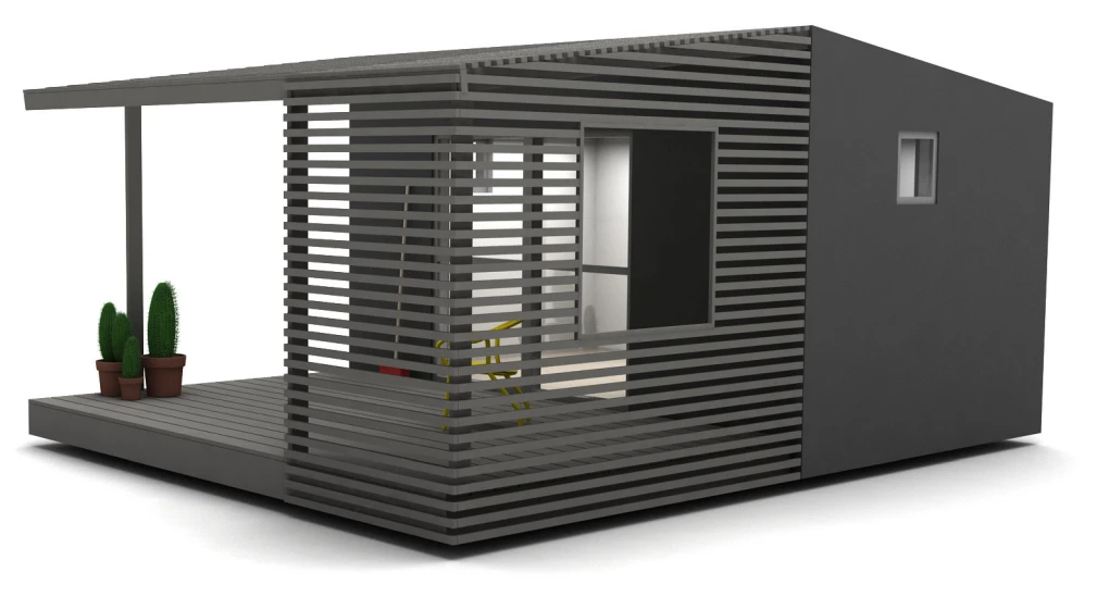 A side view of the Mini House Wide (Image: Jonas Wagell)