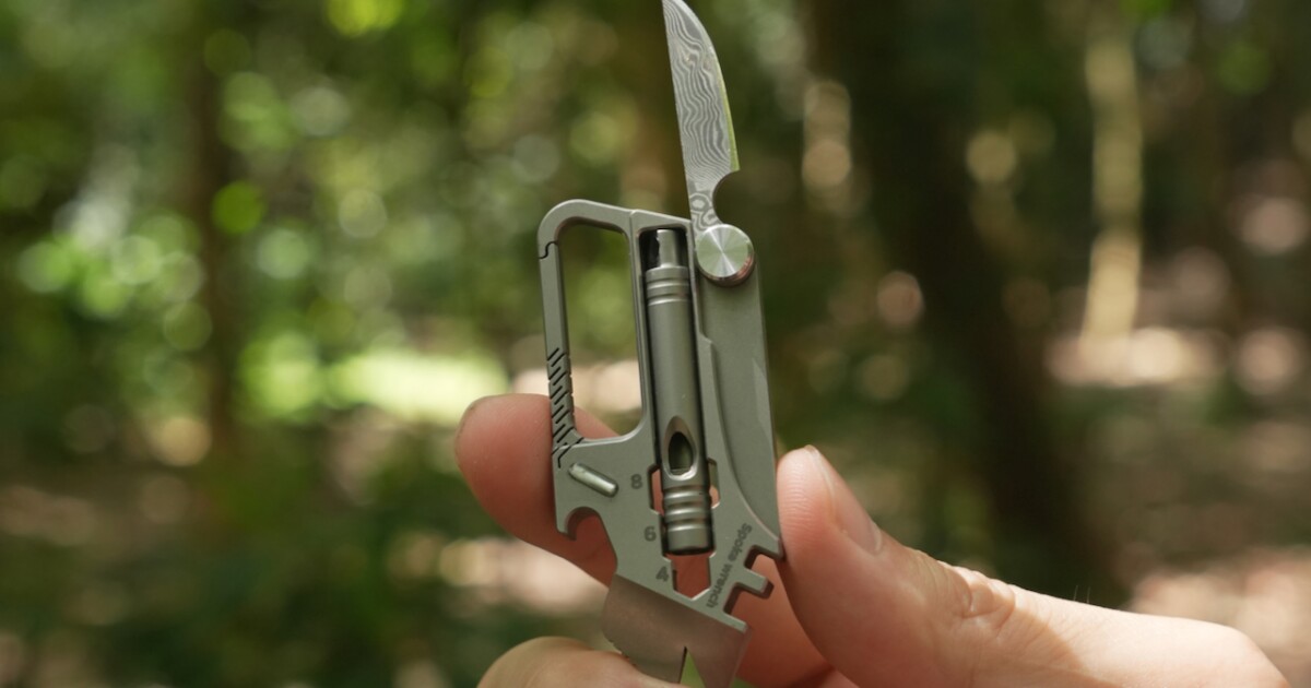 Titanium multitool T9 adds whistle and more features