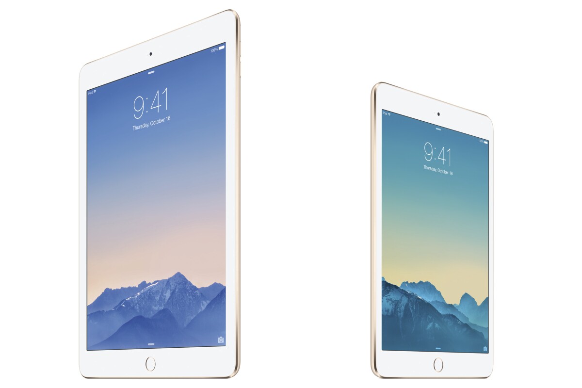 Today Apple pulled back the curtain on the iPad Air 2 (left) and iPad mini 3