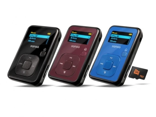 The Sansa Clip+ with microSD slot(Images: SanDisk)