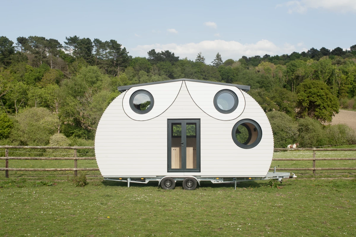 The Grand-Duc, by Tiny Binocles, is a compact tiny house that sleeps up to six people at a squeeze