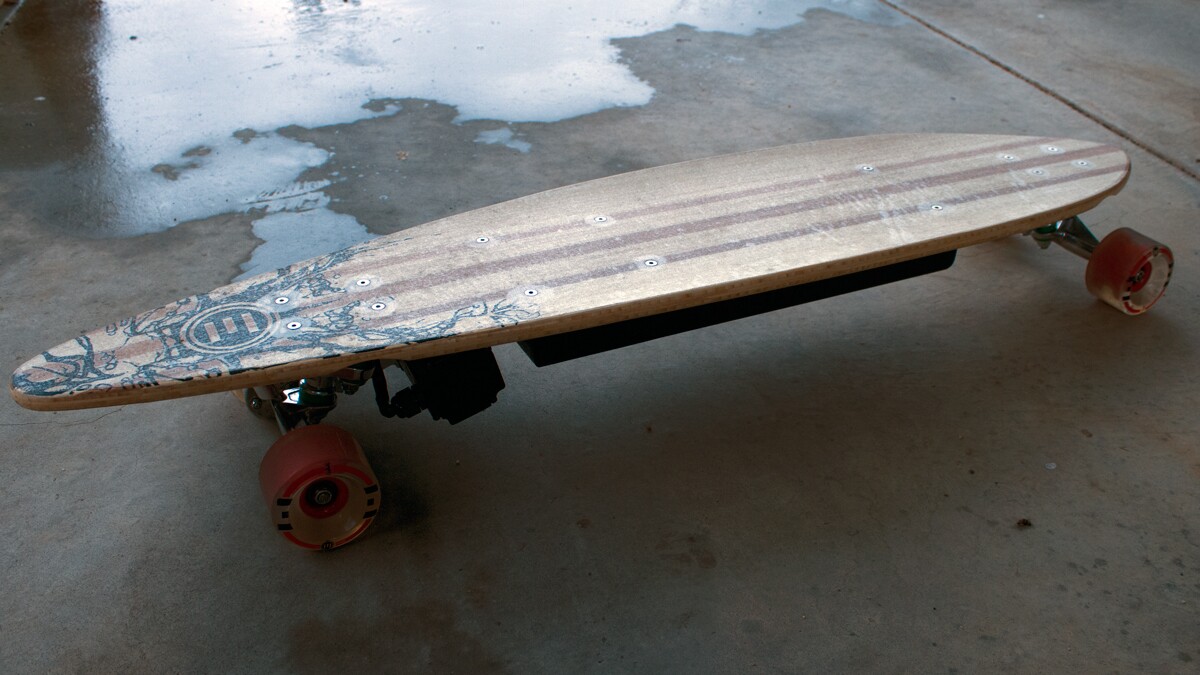 The Evolve Pintail electric skateboard