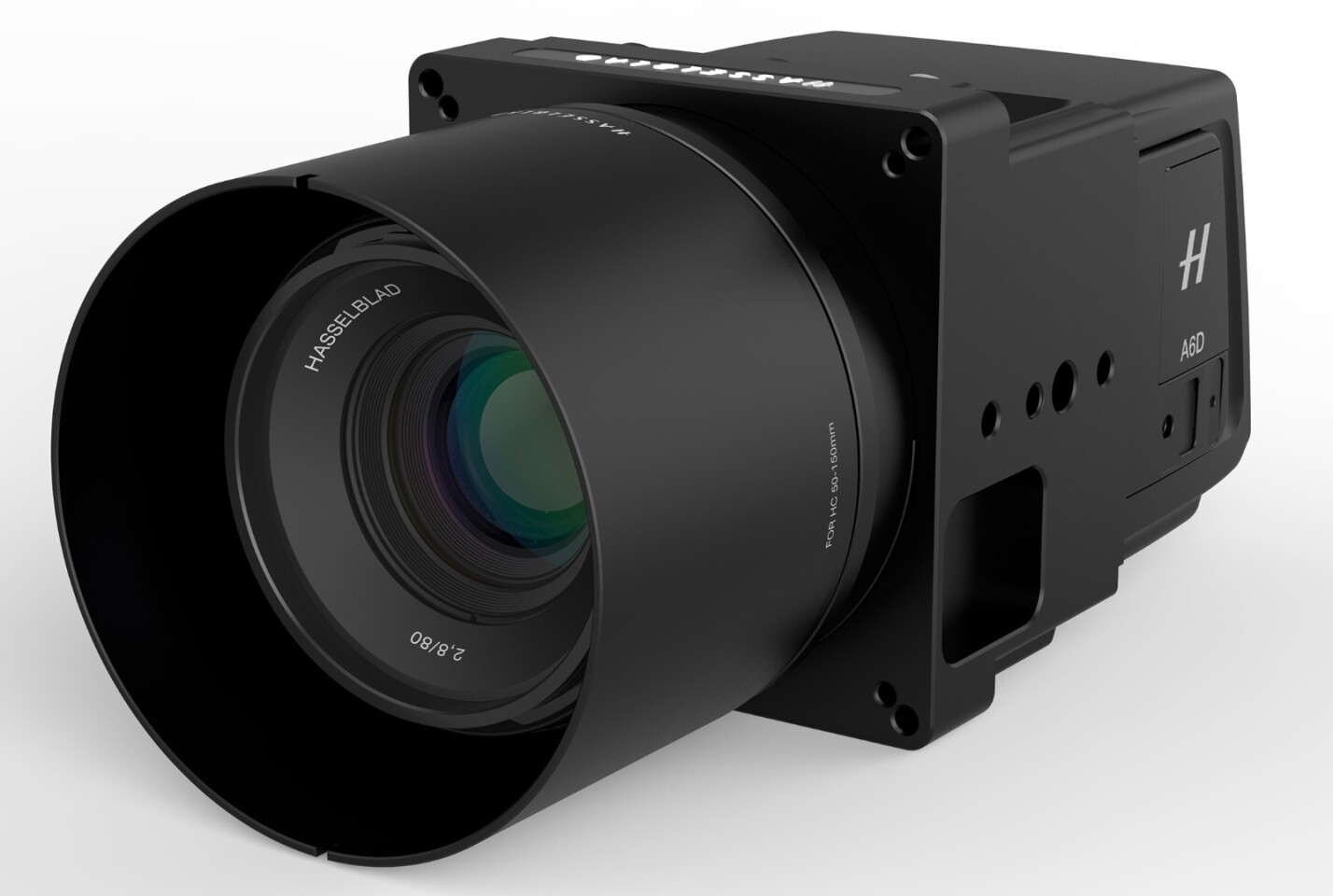 The Hasselblad A6D 100c is compatible with H System lenses which feature locking mounts to minimize vibration and flexing