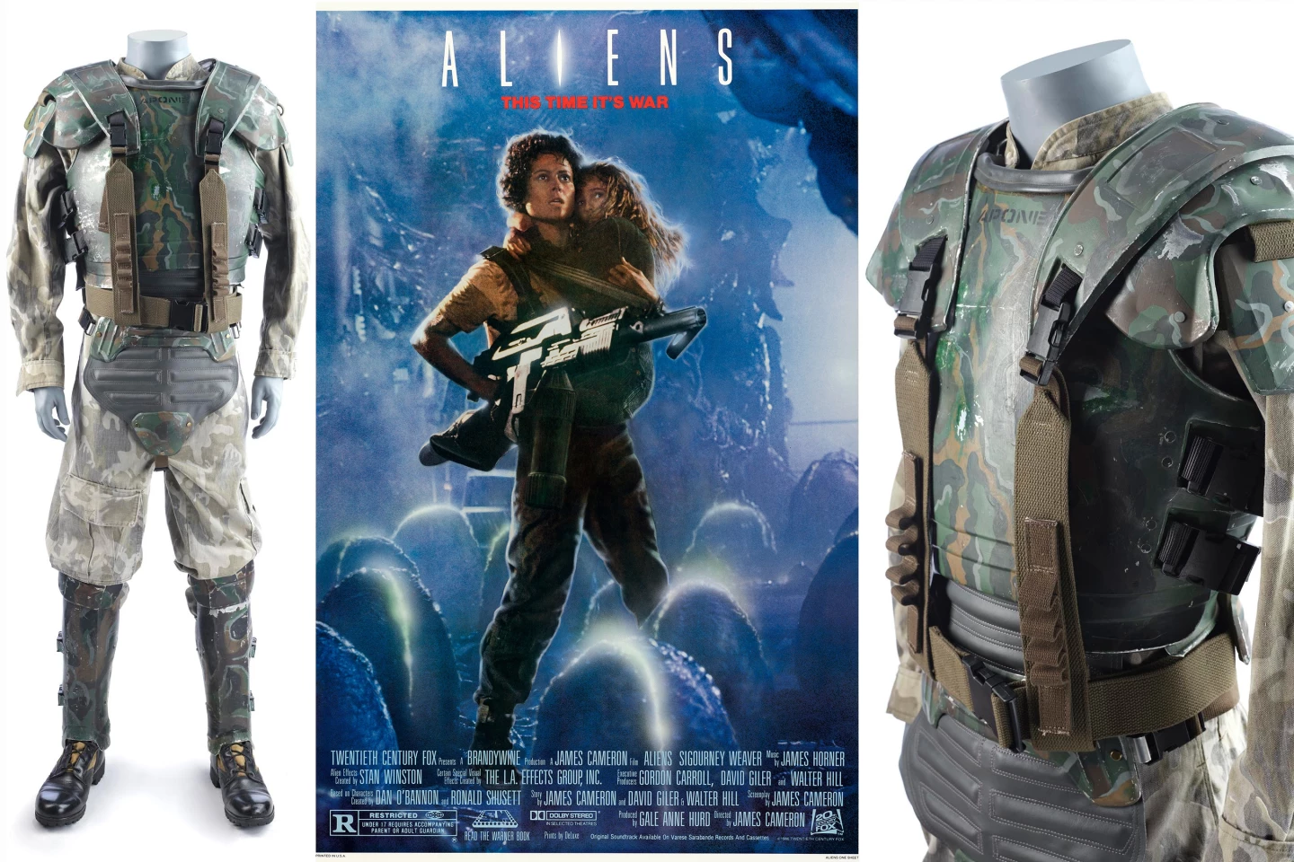Sergeant Apone's (Al Matthews) Screen-Matched U.S. Colonial Marines Armor Costume from Aliens (1986) | Estimate: $40,000 to $60,000 | Propstore Entertainment Memorabilia Live Auction | Los Angeles | 26 & 27 August 2020