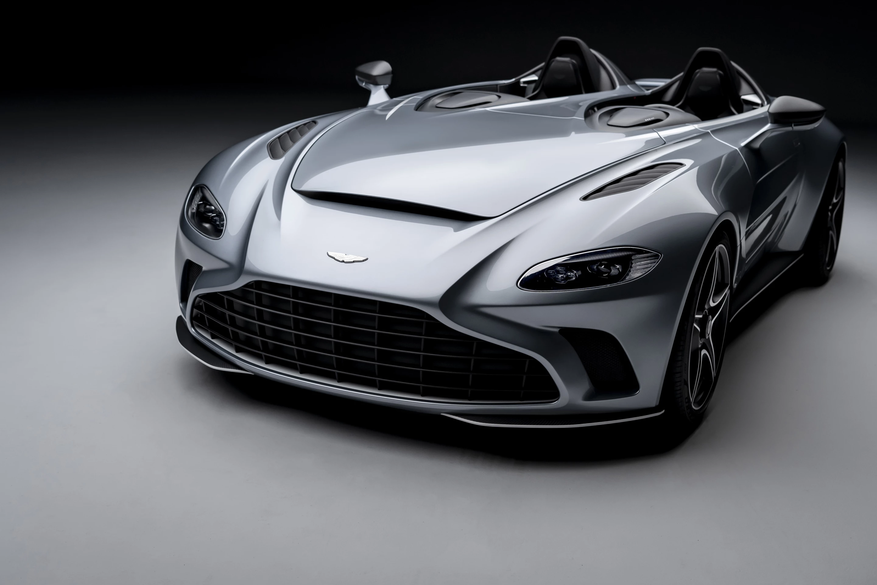 "Bonnet nostril" design helps fit that monster V12 under the hood